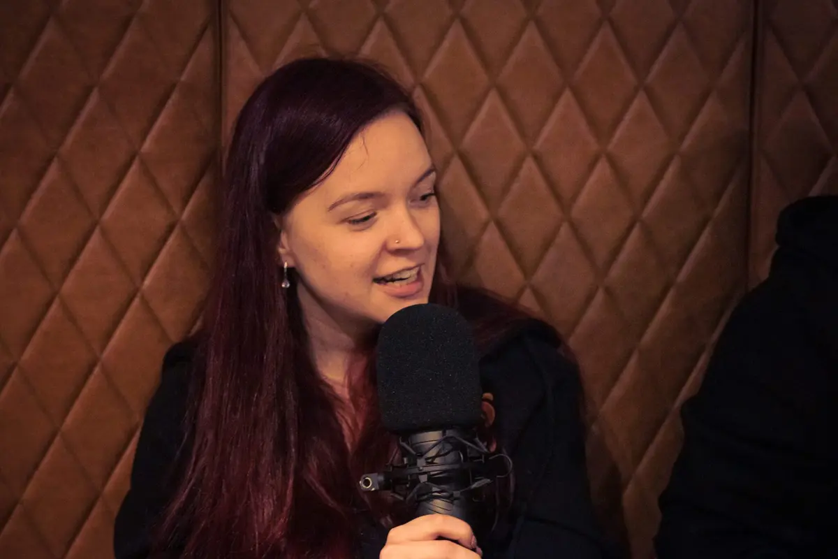 Svenja beim BembelBros-Podcast
